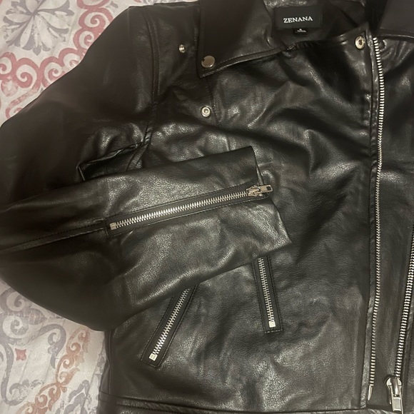 Vegan Leather Jacket - Picture 5 of 5